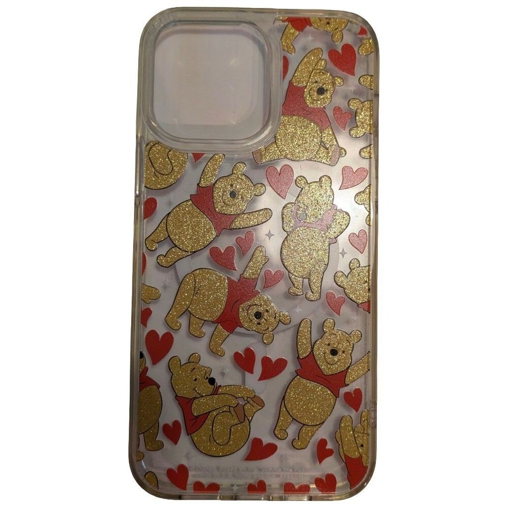 Disney Winnie the Pooh Skinnydip iPhone 14 Pro Max Case Hearts Bear